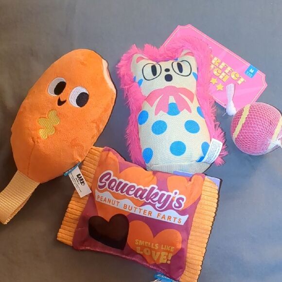 Other - BARK Set of 3 High Quality Dog Toys for M-L Dogs Benefits Rescue